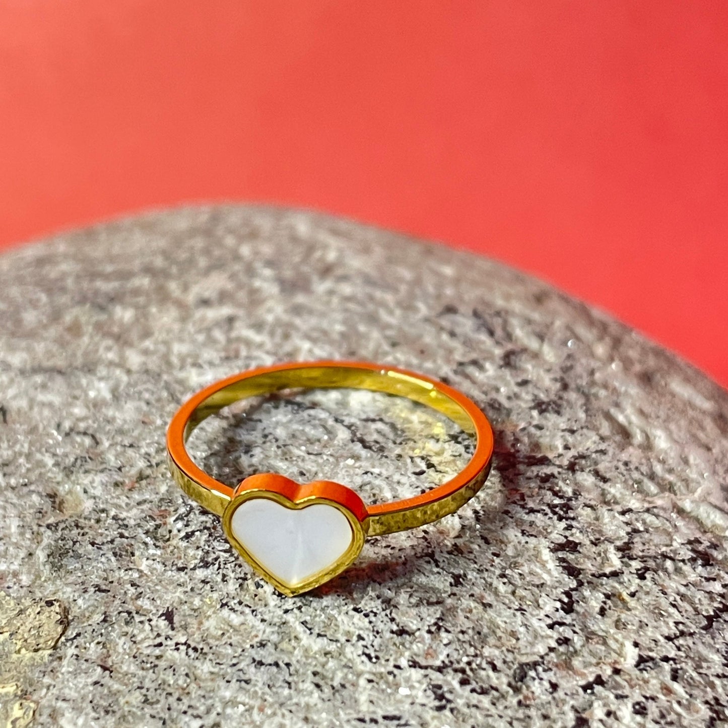 WHITE WISH RING