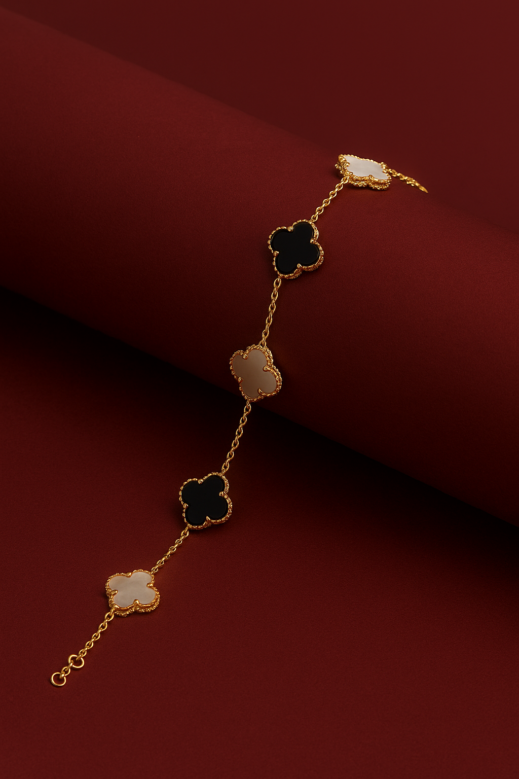 Flower Black & White - Bracelet