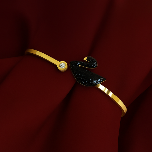 Swan Bracelet - Black 🦢🖤