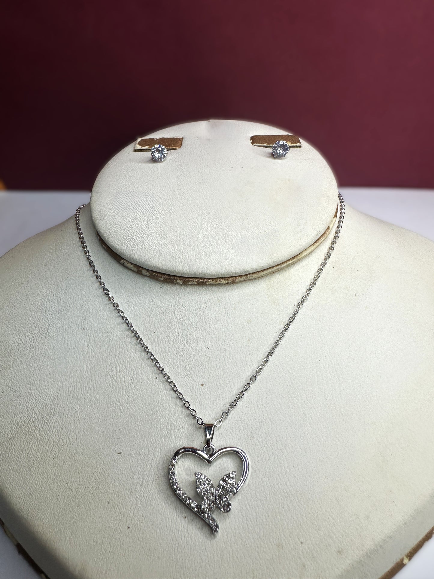 Heart Spark necklace + tops